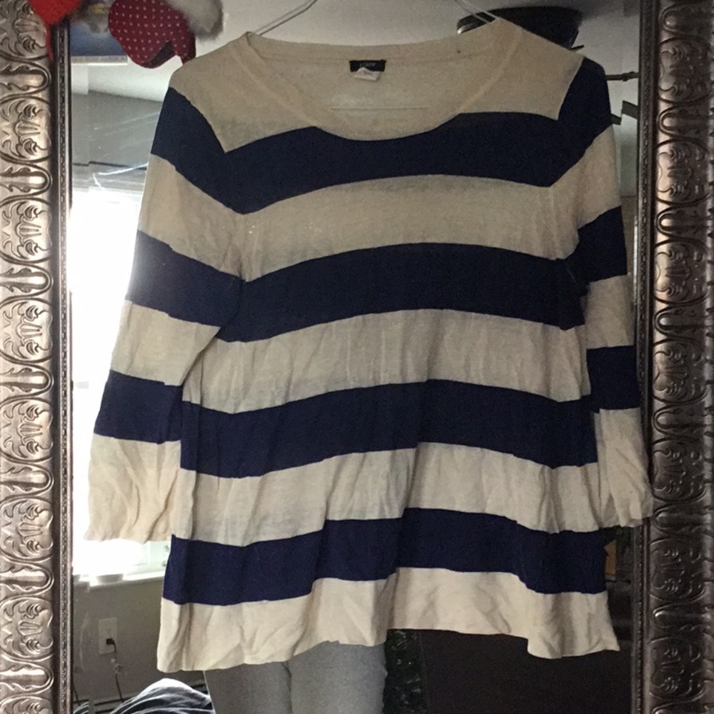 Silk and linen loose fitting light sweater